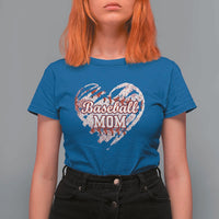 Baseball Mom T Shirt For Women Baseball Mama Life Game Day Vintage Heart