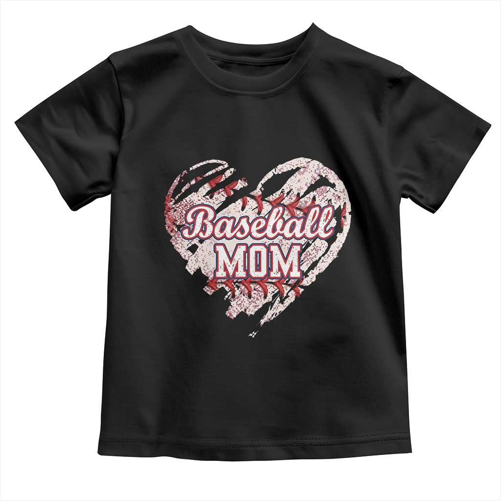 Baseball Mom Toddler T Shirt Baseball Mama Life Game Day Vintage Heart