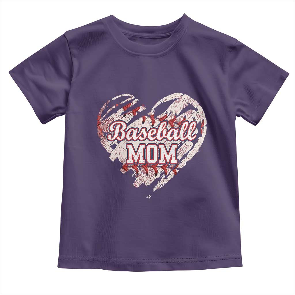 Baseball Mom Toddler T Shirt Baseball Mama Life Game Day Vintage Heart