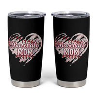 Baseball Mom Tumbler Cup Baseball Mama Life Game Day Vintage Heart