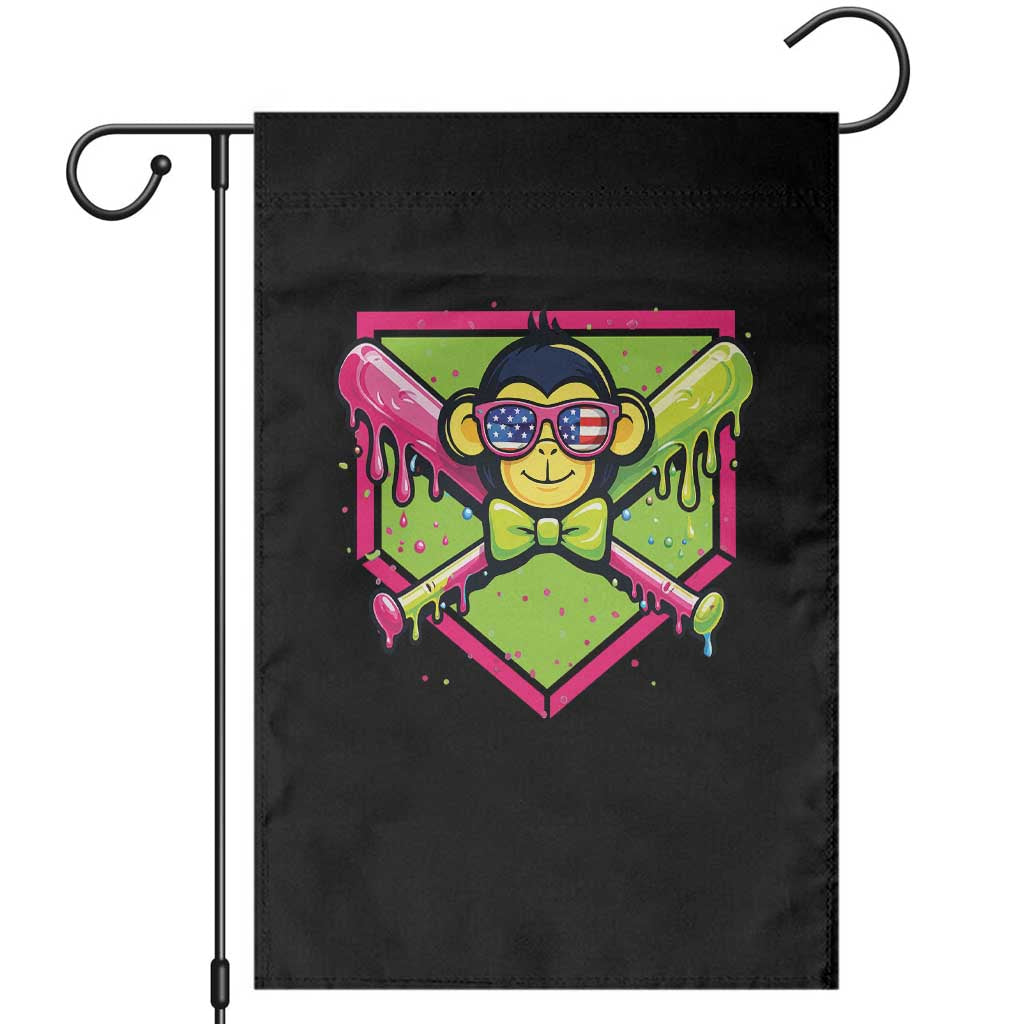 Party Monkey Baseball Drip Funny Animals Lover Garden Flag