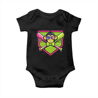 Party Monkey Baseball Drip Funny Animals Lover Baby Onesie