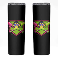 Party Monkey Baseball Drip Funny Animals Lover Skinny Tumbler