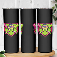 Party Monkey Baseball Drip Funny Animals Lover Skinny Tumbler