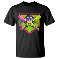Party Monkey Baseball Drip Funny Animals Lover T Shirt