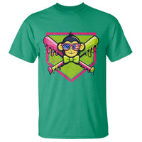 Party Monkey Baseball Drip Funny Animals Lover T Shirt