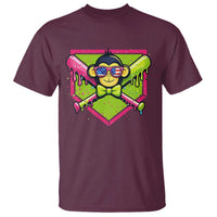 Party Monkey Baseball Drip Funny Animals Lover T Shirt
