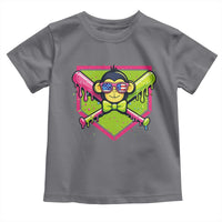 Party Monkey Baseball Drip Funny Animals Lover Toddler T Shirt
