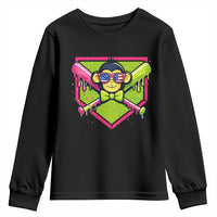 Party Monkey Baseball Drip Funny Animals Lover Youth Sweatshirt