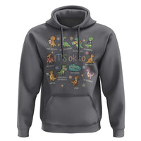 Dinosaur Autism Awareness Hoodie It Is Okay to Be Different Dino Lover
