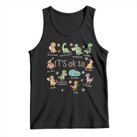 Dinosaur Autism Awareness Tank Top It Is Okay to Be Different Dino Lover