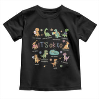 Dinosaur Autism Awareness Toddler T Shirt It Is Okay to Be Different Dino Lover