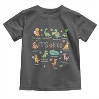 Dinosaur Autism Awareness Toddler T Shirt It Is Okay to Be Different Dino Lover