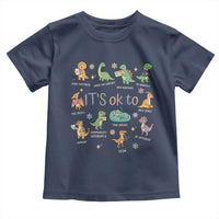 Dinosaur Autism Awareness Toddler T Shirt It Is Okay to Be Different Dino Lover
