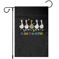 Funny Autistic Goose Garden Flag It Is Okay To Be Different Autism Awareness