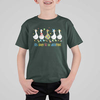 Funny Autistic Goose T Shirt For Kid It Is Okay To Be Different Autism Awareness