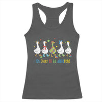 Funny Autistic Goose Racerback Tank Top It Is Okay To Be Different Autism Awareness