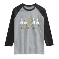 Funny Autistic Goose Raglan Shirt It Is Okay To Be Different Autism Awareness