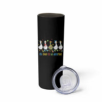 Funny Autistic Goose Skinny Tumbler It Is Okay To Be Different Autism Awareness