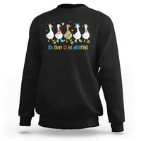Funny Autistic Goose Sweatshirt It Is Okay To Be Different Autism Awareness
