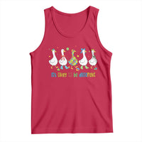 Funny Autistic Goose Tank Top It Is Okay To Be Different Autism Awareness