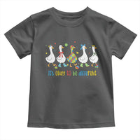 Funny Autistic Goose Toddler T Shirt It Is Okay To Be Different Autism Awareness