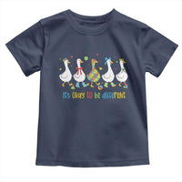 Funny Autistic Goose Toddler T Shirt It Is Okay To Be Different Autism Awareness