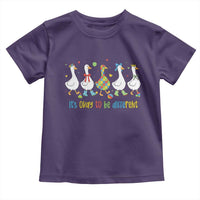 Funny Autistic Goose Toddler T Shirt It Is Okay To Be Different Autism Awareness