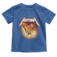Autism Skeleton Funny Meme Toddler T Shirt Fire Burning Flames