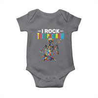 Autism Skeleton Rocker Baby Onesie I Rock The Spectrum Autism Awareness