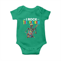 Autism Skeleton Rocker Baby Onesie I Rock The Spectrum Autism Awareness