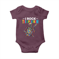 Autism Skeleton Rocker Baby Onesie I Rock The Spectrum Autism Awareness