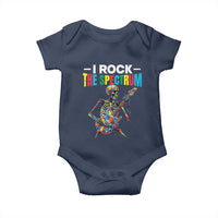 Autism Skeleton Rocker Baby Onesie I Rock The Spectrum Autism Awareness