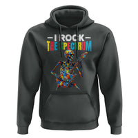 Autism Skeleton Rocker Hoodie I Rock The Spectrum Autism Awareness