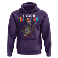 Autism Skeleton Rocker Hoodie I Rock The Spectrum Autism Awareness