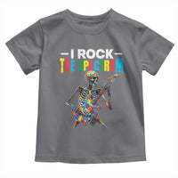 Autism Skeleton Rocker Toddler T Shirt I Rock The Spectrum Autism Awareness