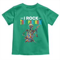 Autism Skeleton Rocker Toddler T Shirt I Rock The Spectrum Autism Awareness