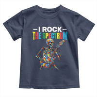 Autism Skeleton Rocker Toddler T Shirt I Rock The Spectrum Autism Awareness