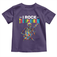 Autism Skeleton Rocker Toddler T Shirt I Rock The Spectrum Autism Awareness