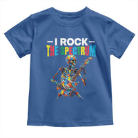 Autism Skeleton Rocker Toddler T Shirt I Rock The Spectrum Autism Awareness
