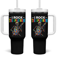 Autism Skeleton Rocker Tumbler With Handle I Rock The Spectrum Autism Awareness
