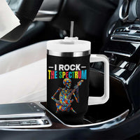 Autism Skeleton Rocker Tumbler With Handle I Rock The Spectrum Autism Awareness