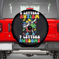 Funny 67 Autism Awareness Spare Tire Cover 6 Letters Autism 7 Letters Awesome Dabbing Puzzle