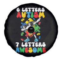 Funny 67 Autism Awareness Spare Tire Cover 6 Letters Autism 7 Letters Awesome Dabbing Puzzle