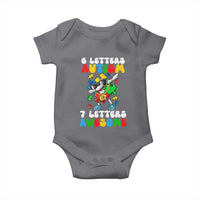 Funny 67 Autism Awareness Baby Onesie 6 Letters Autism 7 Letters Awesome Dabbing Puzzle