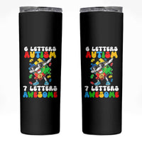 Funny 67 Autism Awareness Skinny Tumbler 6 Letters Autism 7 Letters Awesome Dabbing Puzzle