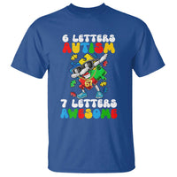 Funny 67 Autism Awareness T Shirt 6 Letters Autism 7 Letters Awesome Dabbing Puzzle