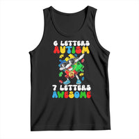 Funny 67 Autism Awareness Tank Top 6 Letters Autism 7 Letters Awesome Dabbing Puzzle