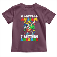 Funny 67 Autism Awareness Toddler T Shirt 6 Letters Autism 7 Letters Awesome Dabbing Puzzle