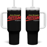 Funny Extra Strength Autism Acceptance Inappropriate Autism Meme Tumbler With Handle